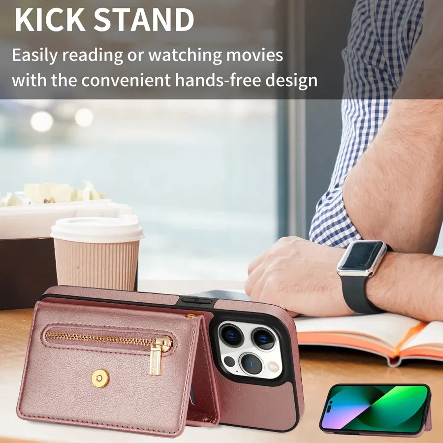 Material: Polyester, Color: Red - Wallet Side Card Zipper Flip Crossbody Leather Case For iPhone 15 14 Pro Max 13 Mini 12 11 SE 2022 2020 X XS XR 8 7 6 6s Plus