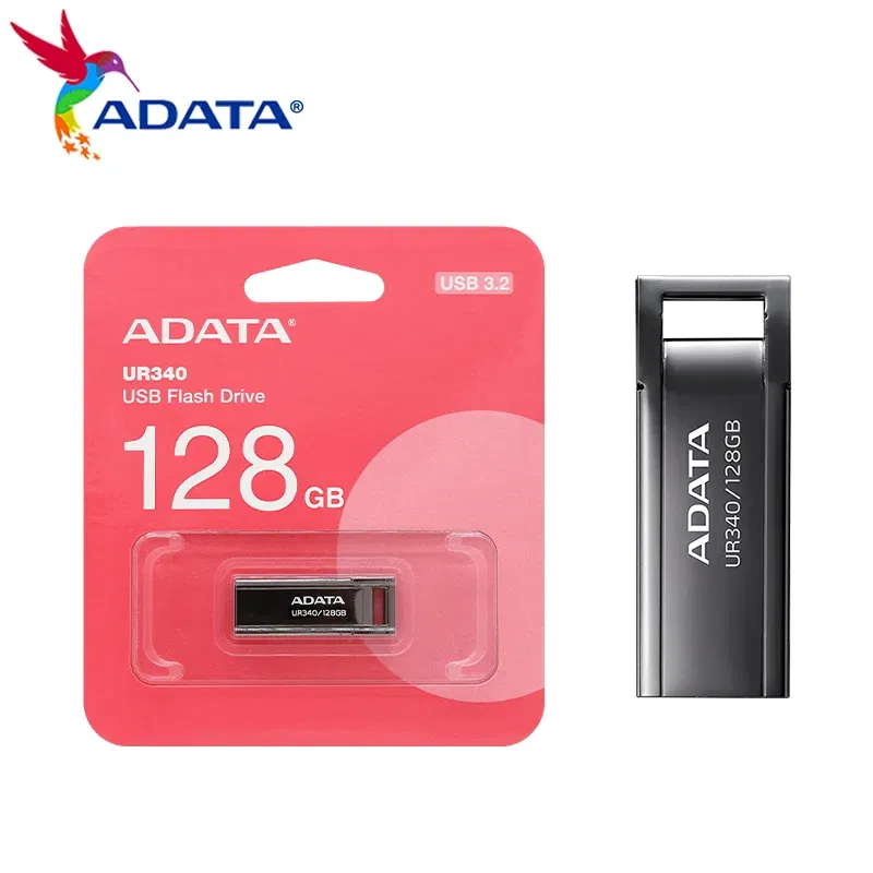 Capacity: 128GB - ADATA UR340 USB Flash Drive 32GB 64GB 128GB USB 3.2 Gen1 High Speed pendrive Original usb stick for PC Computer Laptop Desktop