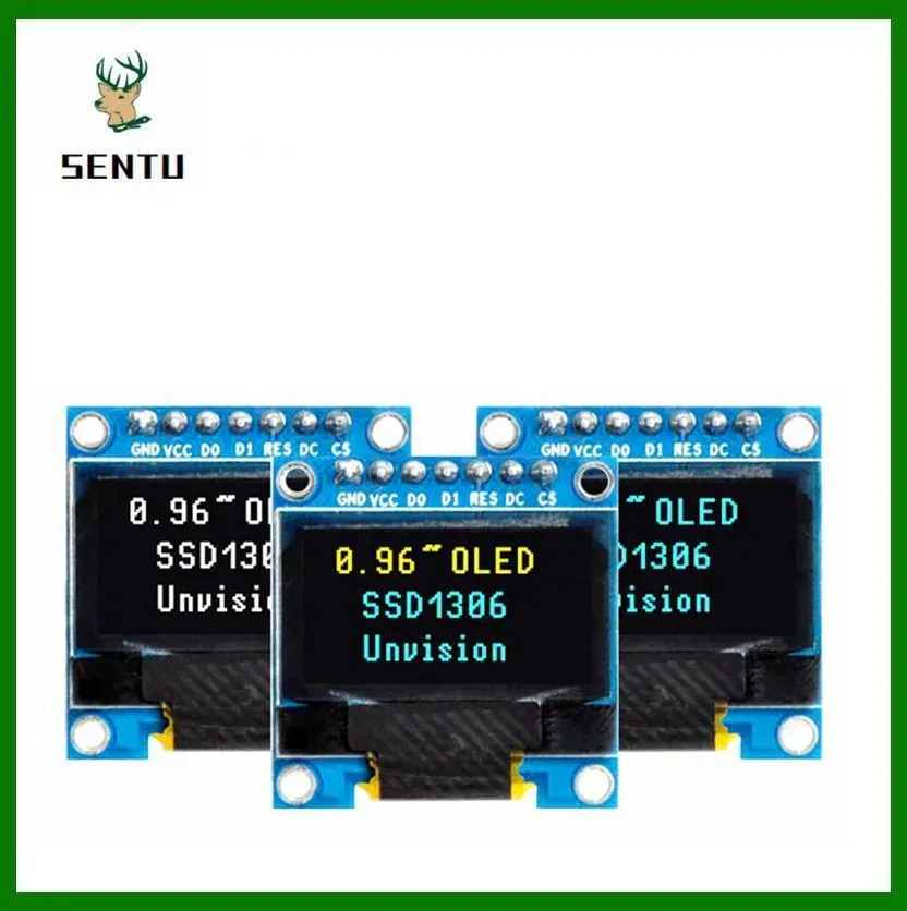 Color: Black - 0.96 inch OLED IIC Serial White Display Module 128X64 I2C SSD1306 12864 LCD Screen Board GND VCC SCL SDA 0.96" for Arduino Black