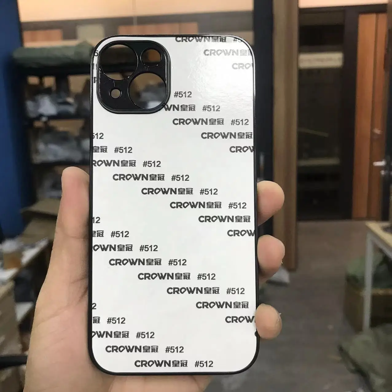 Color: Beige, Material: aluminum - 5pcs plastic Sublimation Blank Cover Case For iPhone 16 15 14 13 12 11 12 Pro Max With Aluminium Plate
