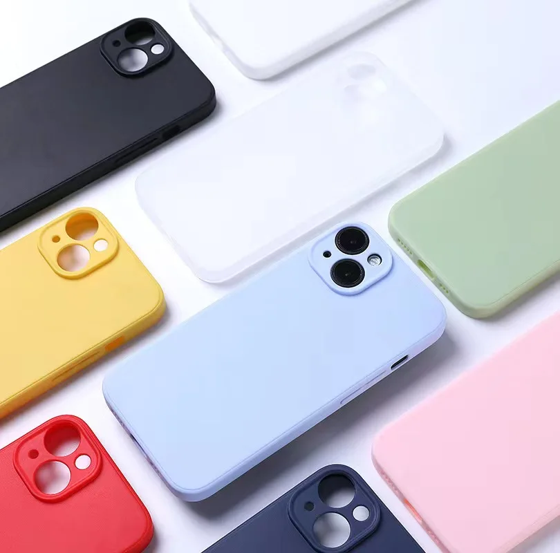 Color: Blue, Material: Other - Luxury Silicone Phone Case for iPhone 11 12 13 14 15 Pro Max Mini Soft Candy Cover for iPhone XR XS Max 7 8 Plus SE 2020 Cases