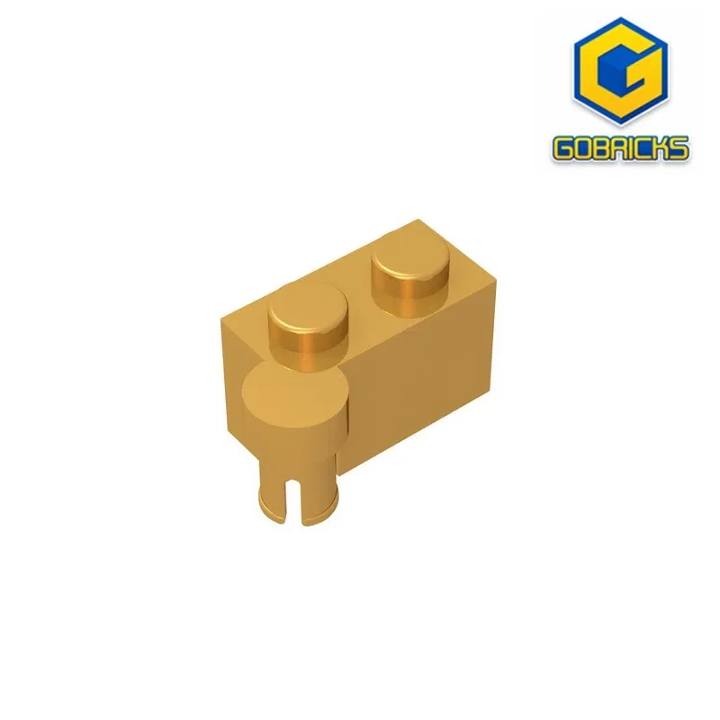 Color: Clear - Gobricks GDS-810 HINGE 1X2 UPPER PART compatible with lego 3830 children's DIY Educational Building Blocks Technical