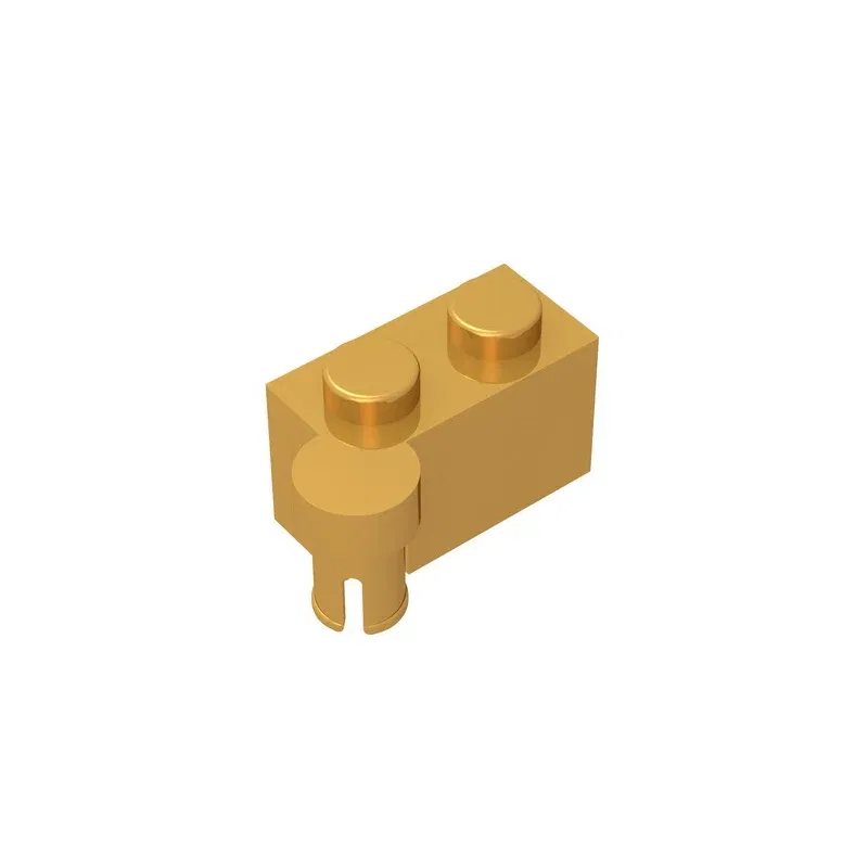 Color: Clear - Gobricks GDS-810 HINGE 1X2 UPPER PART compatible with lego 3830 children's DIY Educational Building Blocks Technical