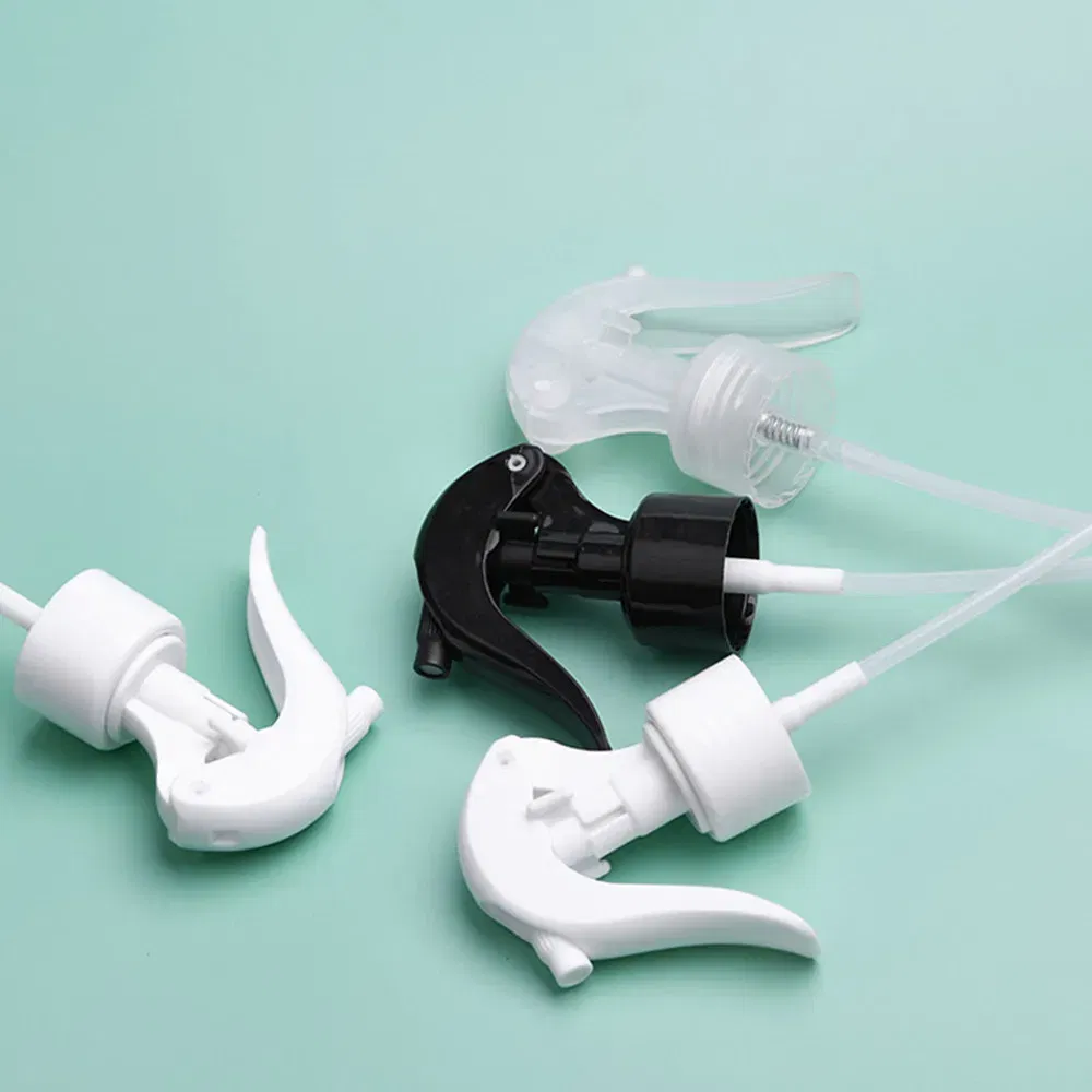 Color: black, Specifications: 60ml - Plastic 24-410 28-410 mini trigger sprayer with 6.3 inch dip tube with lock button