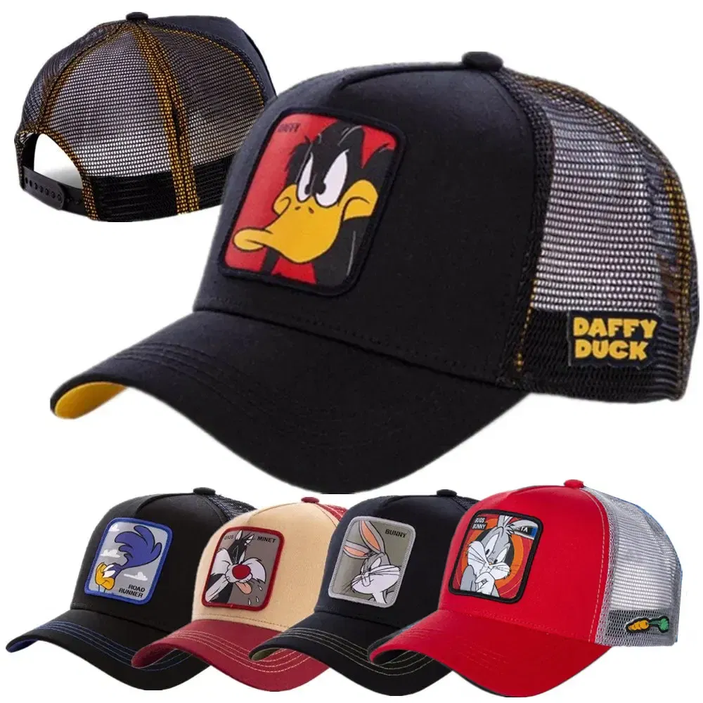 Color: Other, Size: Adjustable - Hot Sale Unisex Anime Cartoon Cap High Quality Patch Draw Baseball Cap Men Trucker Hat