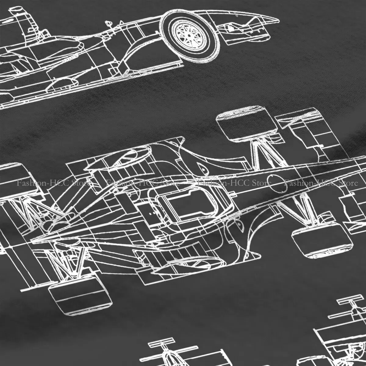 Color: WHITE, Size: XL - Race Car Project Special Polyester TShirt Formulate 1 Top Quality Creative Clothes T Shirt Stuff