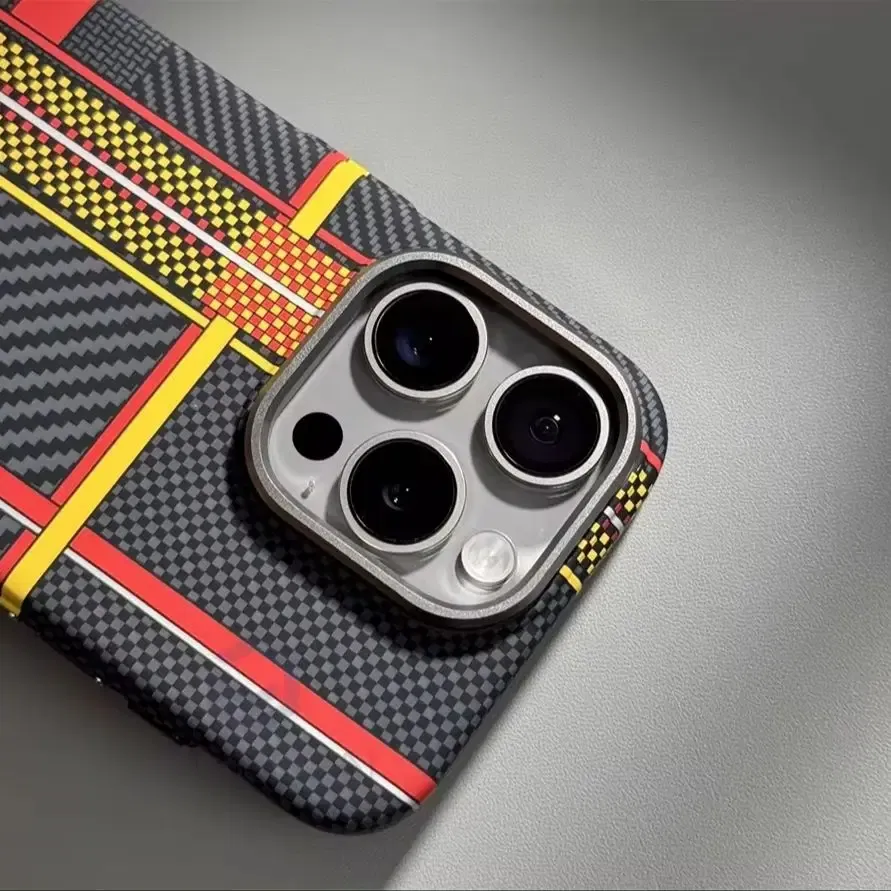 Color: Blue, Material: Nylon - Luxury Alloy Lens Personalized Pixel 3D Relief Carbon Fibre Pattern Case For iPhone 13 14 15 16 Pro Max Slim Cover For Magsafe