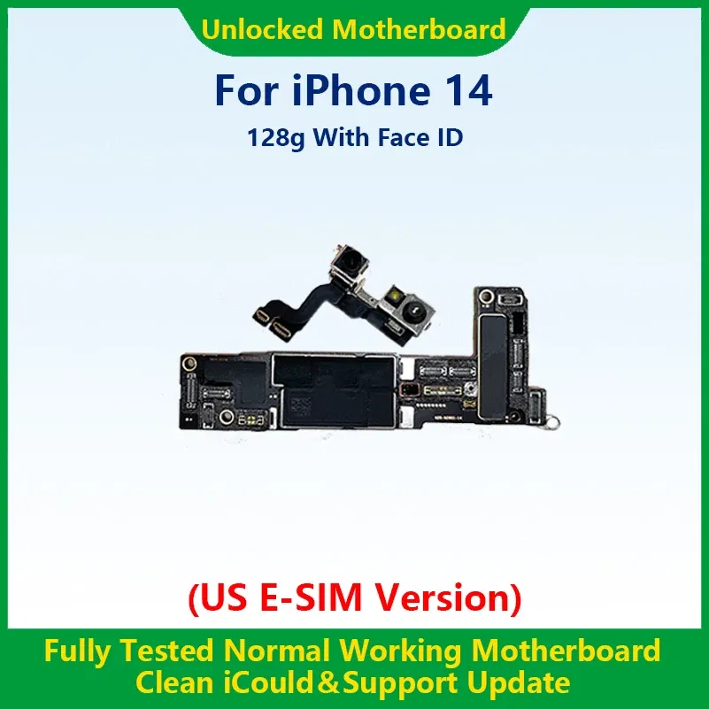 Color: Green/Black, Ships From: CHINA - Top 100%Working Fully Tested Mainboard For iPhone 14 Pro Max Unlocked Motherboard With Face ID Cleaned iCloud US E-SIM Version