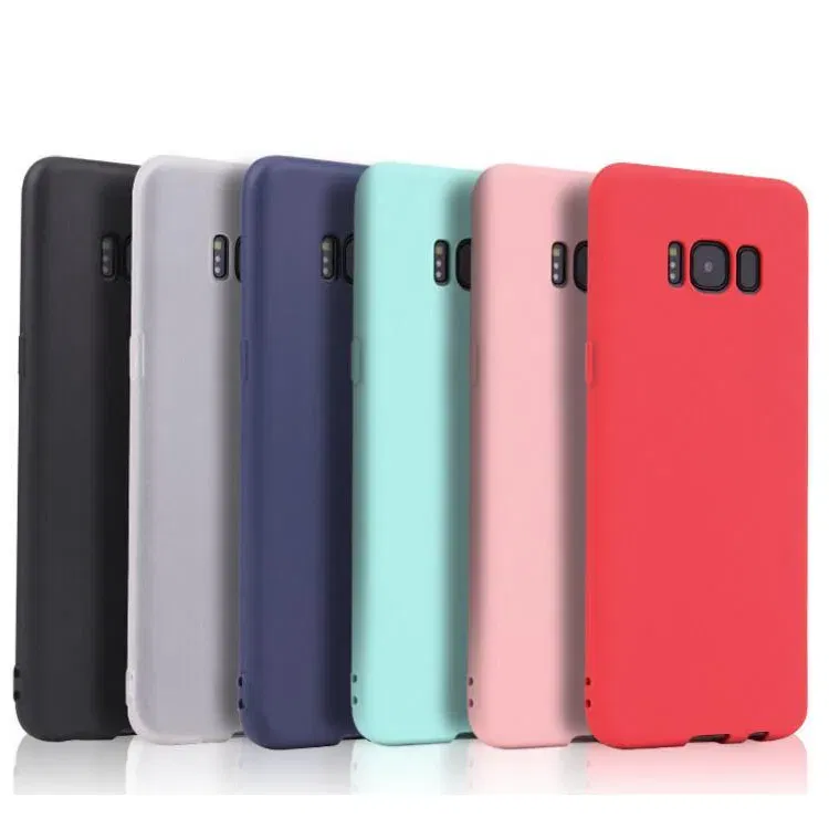 Color: Blue, Material: PU - Case For Samsung Galaxy S8 S9 S10 S20 Ultra A6 A7 A8 A9 2018 S20 Plus A10 A20 A30 A50 A70 Matte Silicone Soft TPU Cover case