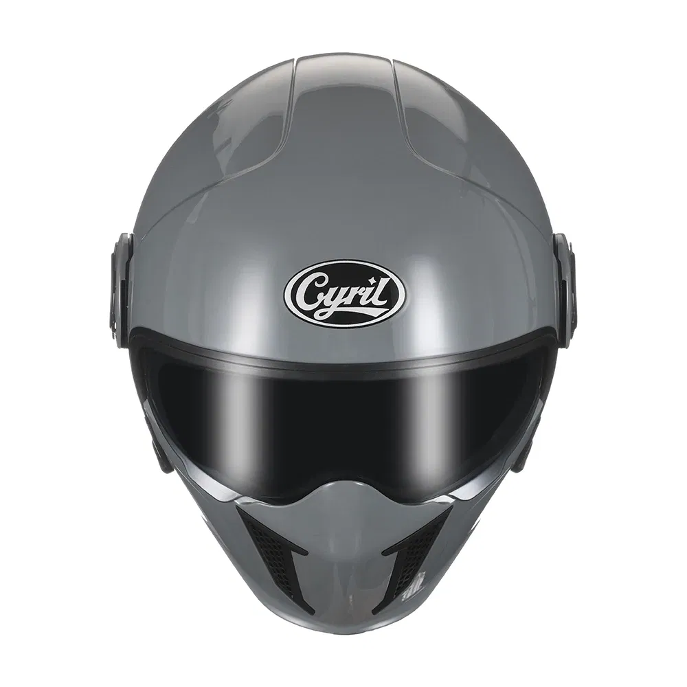 Color: Black, Size: M - Modular Motorcycle Helmet Full Face Open Face Retro Helmets DOT ECE APPROVED CYRIL OP12A Capacete De Moto Masculino