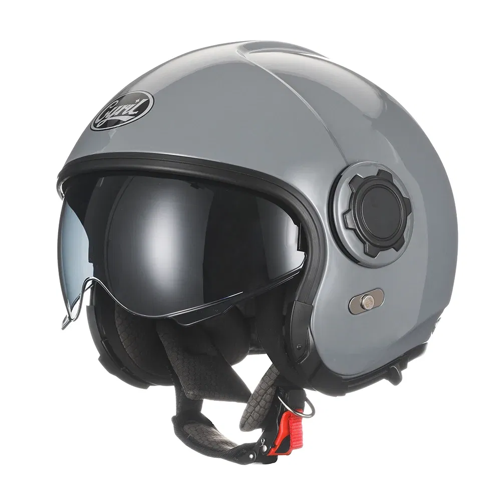 Color: Black, Size: M - Modular Motorcycle Helmet Full Face Open Face Retro Helmets DOT ECE APPROVED CYRIL OP12A Capacete De Moto Masculino