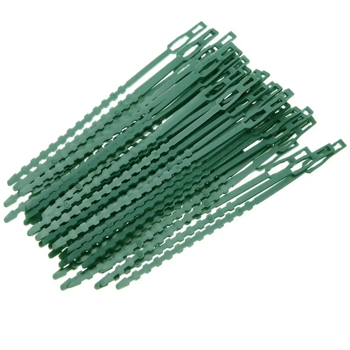 Size: L, Color: Beige - 30/50/100/200Pcs Reusable Garden Cable Ties Plant Support Shrubs Fastener Tree Locking Nylon Adjustable Plastic Cable Ties Tools