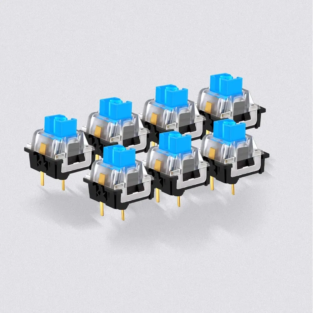 Color: Pewter, Axis Body: BLACK SWITCH - REDRAGON SMD RGB MX Switch 3Pin Clicky Linear Tactile Silent Red Blue Black Brown Purple Switche For Backlit Mechanical Keyboard