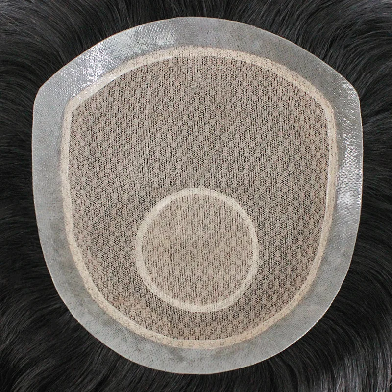 Toupee Color: 17#, Toupee Density: 90%, Length: 10 Inches - Silk Base Top With PU Men Toupee Male Breathable Men's Capillary Prosthesis 100% Real Natural Hair Replacement System Unit Wigs