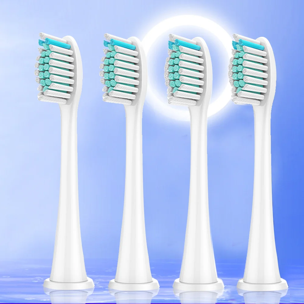 Color: green - Electric toothbrush head, replaceable sonic electric toothbrush head, suitable for Philips Sonicare's electric replaceable brush