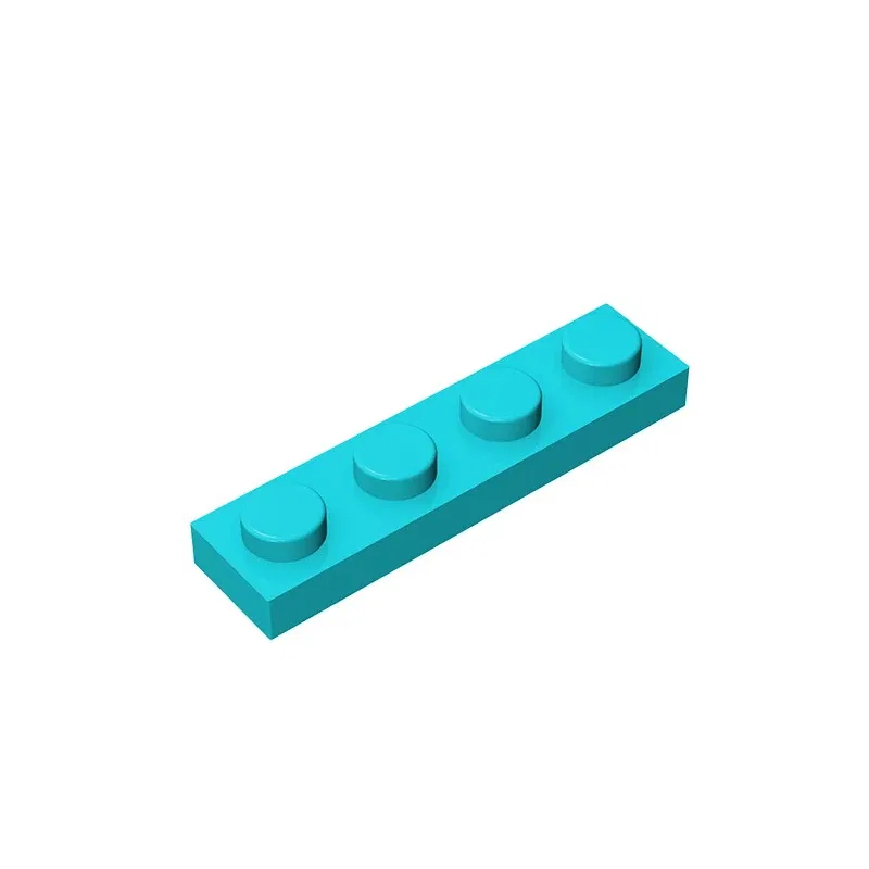 Color: Brown - Gobricks 10PCS MOC Bricks Parts Plate 3710 1x4 Compatible Assembles Particles For Building Blocks DIY Bricks Educational Toys