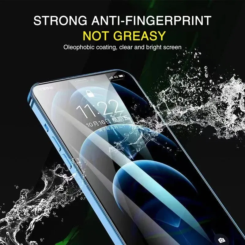 Color: Black, Bundle: Bundle2 - 2Pcs Hydrogel Film for IPhone 12 13 Pro Max Mini Screen Protectors for IPhone 11 14 Pro XS Max X XR 6 6s 7 8 Plus SE Not Glass