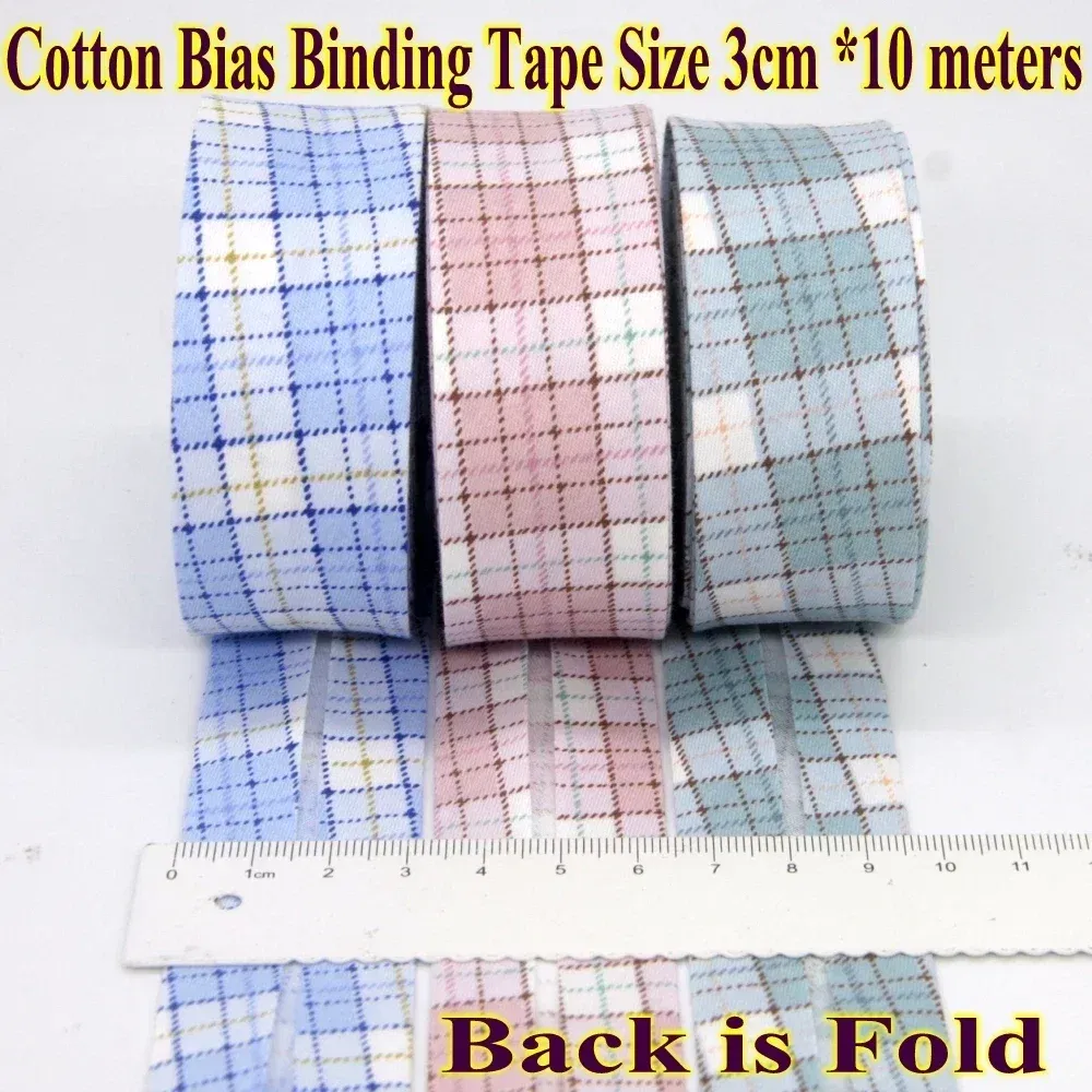 Color: Black Nickel, Size: L - Cotton Bias Binding Tape Size 3cm *10meter Solid Color DIY Handmade Sewing Material Bias Tape