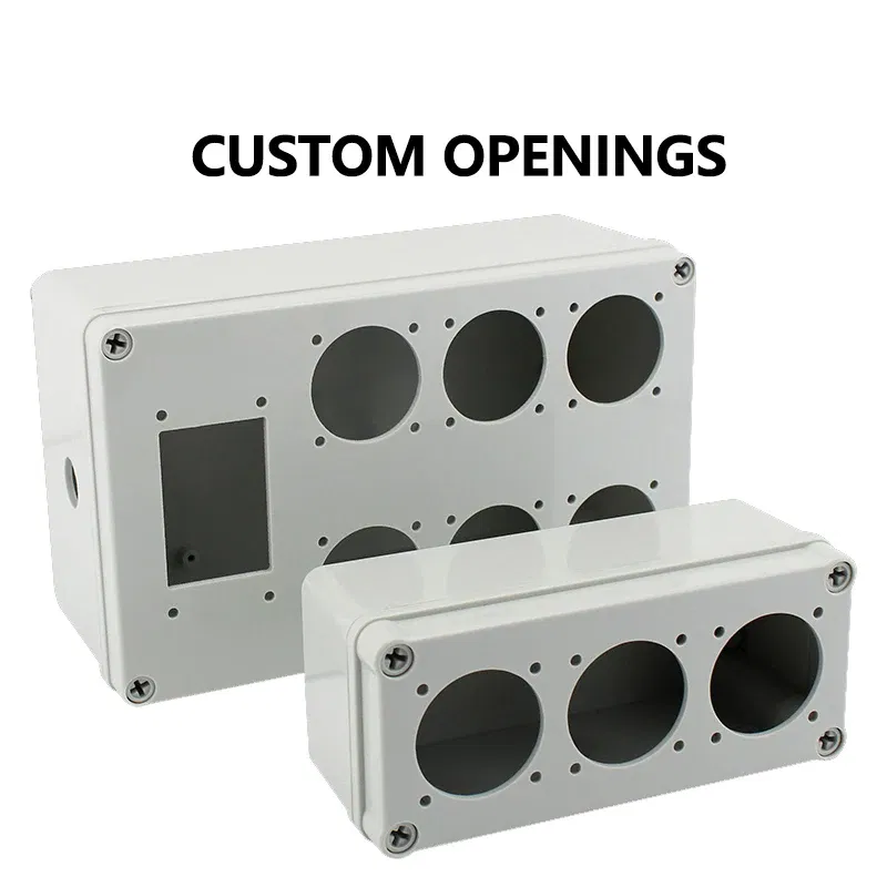 Color: SKY BLUE - Black Outdoor Waterproof Enclosure Plastic Box Electronic Project Instrument Case Electrical Project Box Junction Box Housing