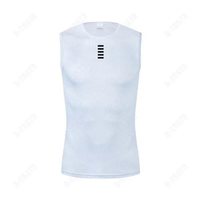 Color: Orange, Size: M - Cycling Base Layers Reflective Vest White Cycling Jersey Undershirt Quick Dry Elastici Vest Road Bike Jerseys
