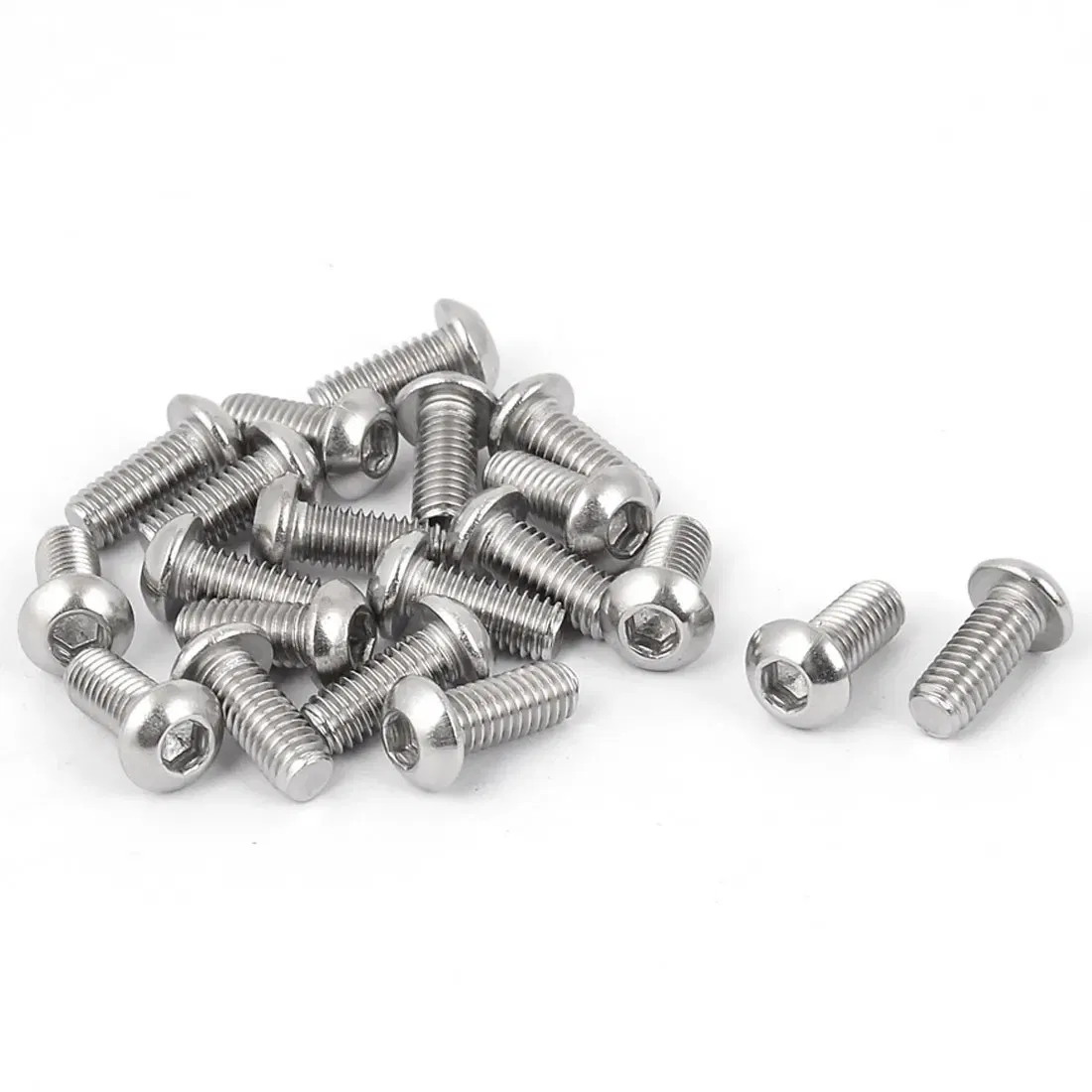 Size: M24, Length: 14mm - 5-50pcs M2 M3 M4 M5 M6 M8 M10 Hex Socket Button Head Cap Screws Stainless Steel ISO7380