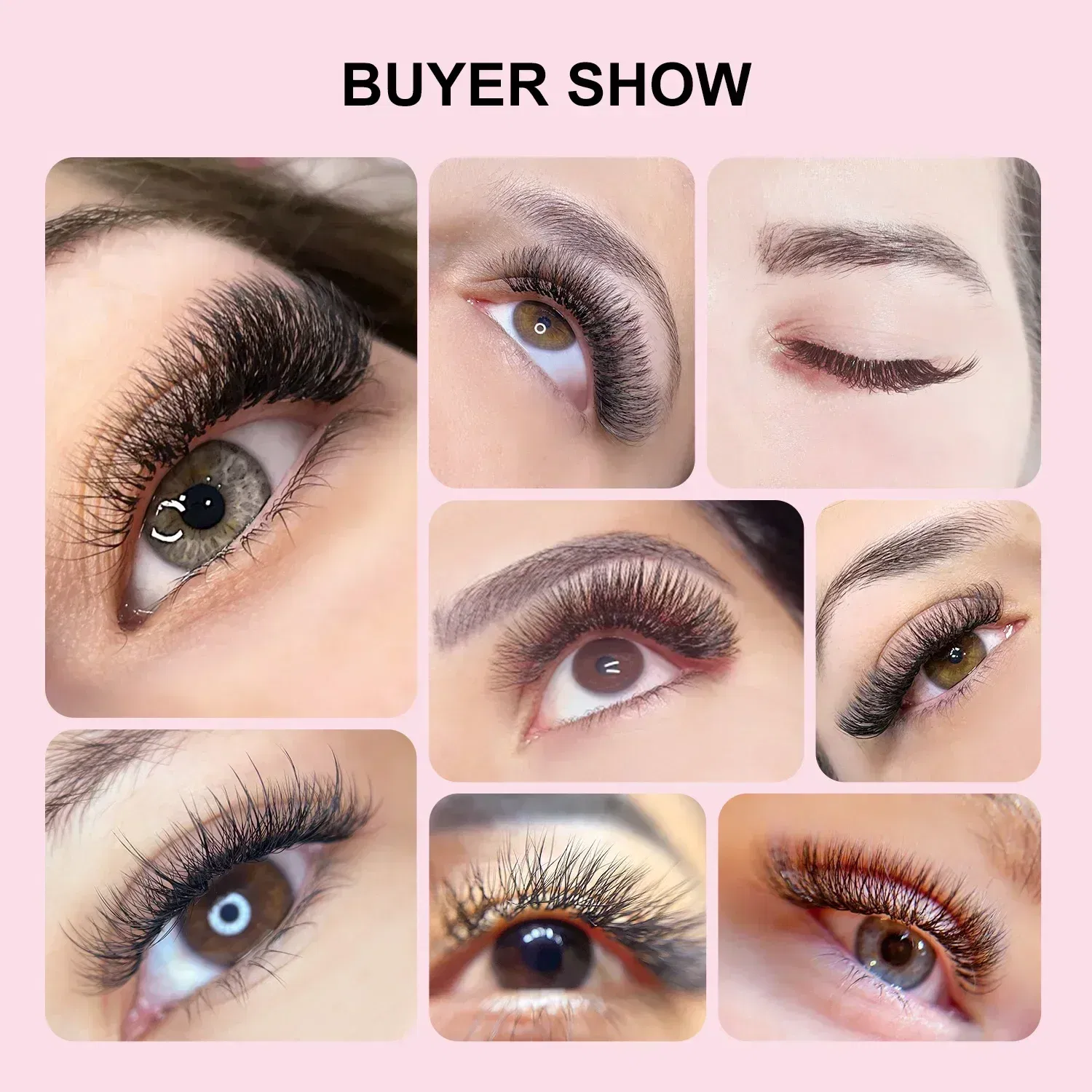 Color: Black & Silver, Curl: D, Thickness: 0.07mm, Length: 12mm - ARISON YY Lashes and 3D/4D/5D W Shape Lashes Brasileiro Premade Volume Eyelashes Extension Soft Thin Easily Grafting Extension