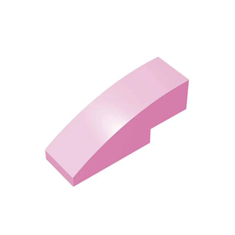 Color: Multicolor - Gobricks 10PCS Assembles 50950 3x1 curved oblique brick Building Blocks Bricks Bulk Model City Classic Toy Boys Girls Kids Gift