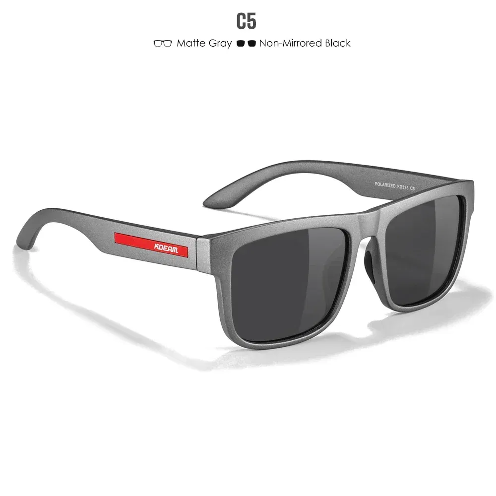 Lenses Color: PURPLE, Frame Color: black - 2024 KDEAM New Polarized Sunglasses For Men Women UV400 Protection Lens Driving Fishing Eyewear