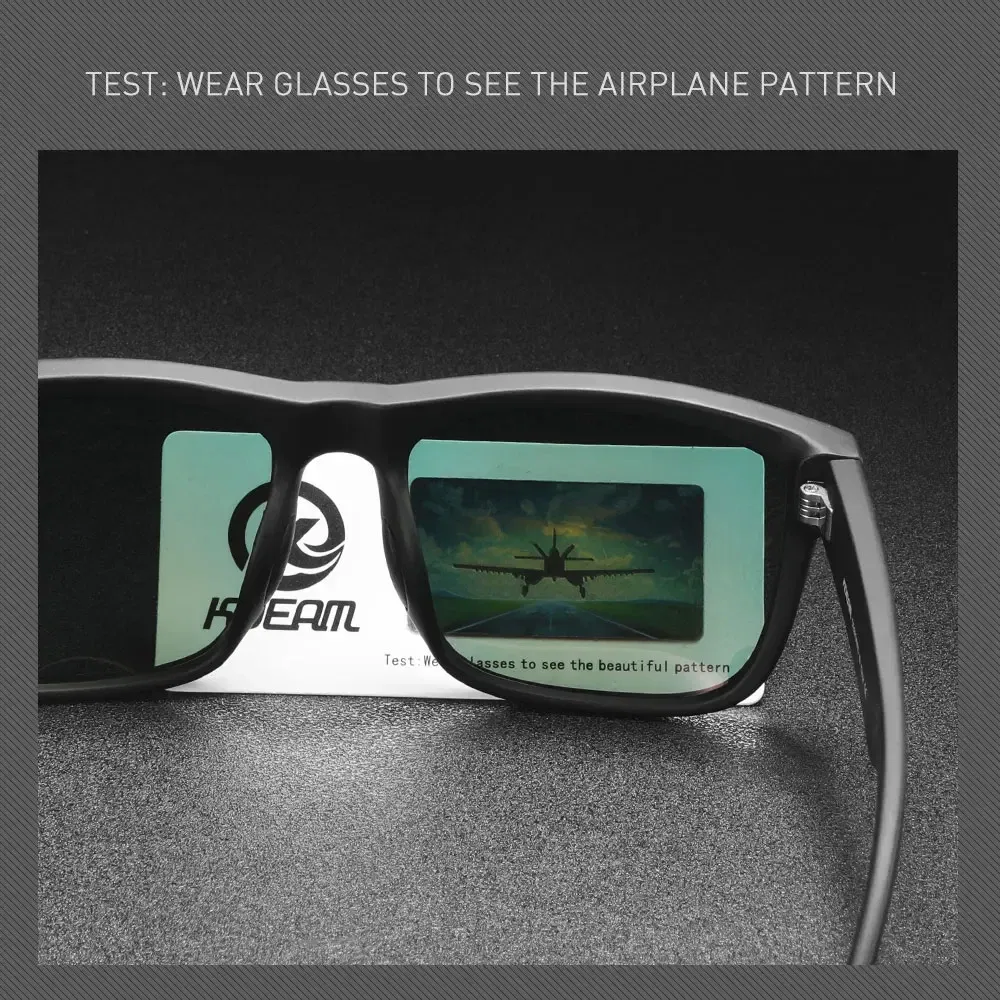 Lenses Color: PURPLE, Frame Color: black - 2024 KDEAM New Polarized Sunglasses For Men Women UV400 Protection Lens Driving Fishing Eyewear