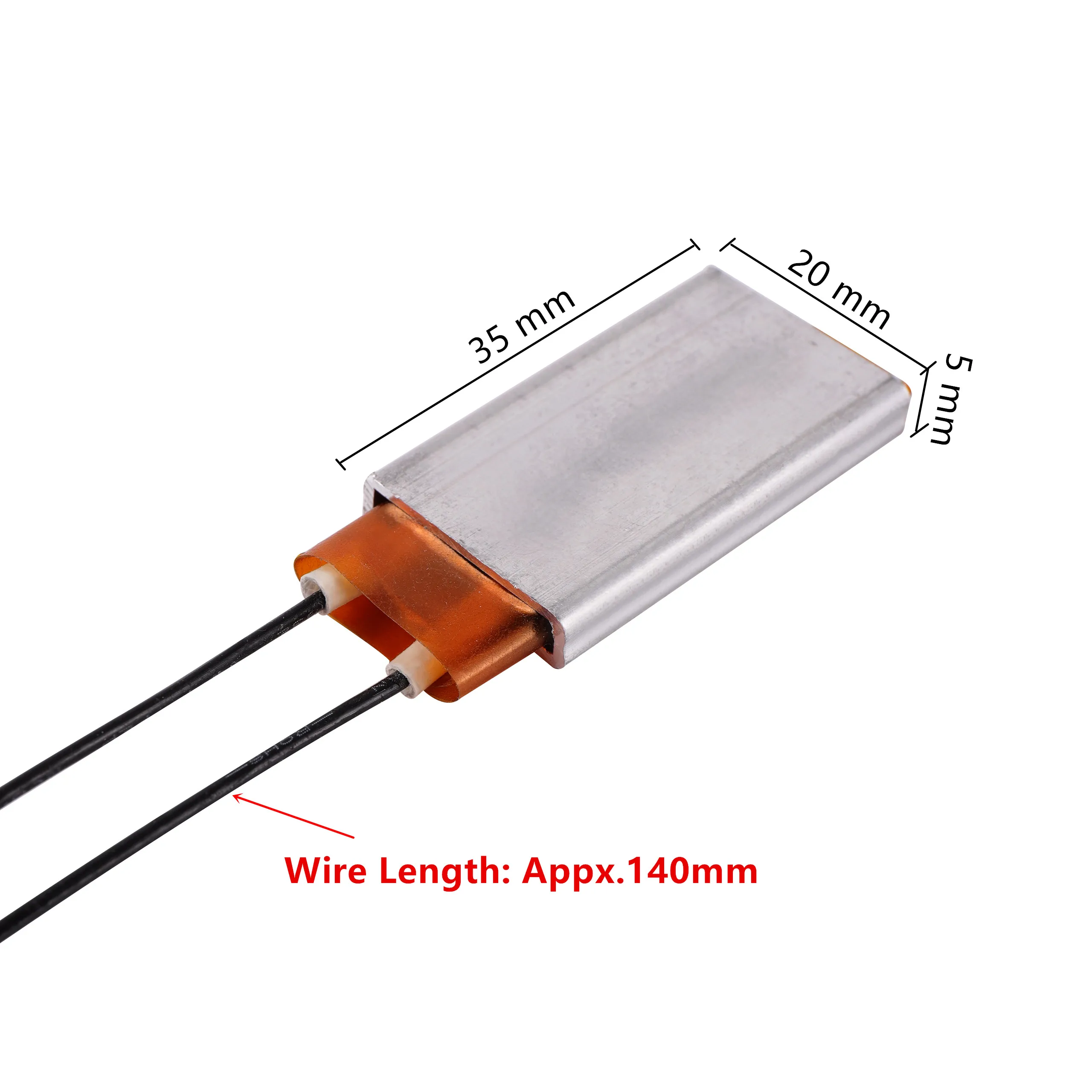 Color: Red - 220V/12V 80-220 Degrees Celsius PTC Heaters Heating Element Hair Dryer Accessories Curlers Heater Poultry Incubator 1 Pc