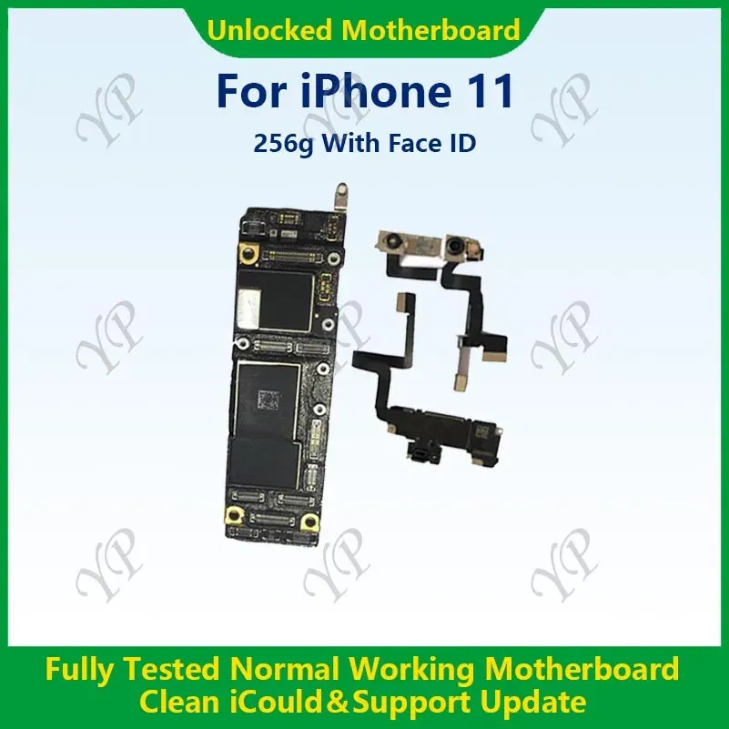 Color: PURPLE, Ships From: CHINA - Top Fully Tested Authentic Motherboard For iPhone 11 Pro Max 64g/256g Unlocked Mainboard With Face ID Cleaned iCloud Fast