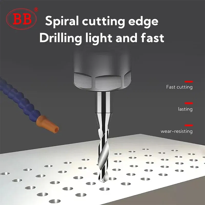 Hole Diameter: 11.4mm - BB 0.3~2.02mm Micro Drill Solid Carbide Bit Mini CNC Hole Making 3D Shank Diameter 4mm D4 Metal Steel Plastic 1PCS