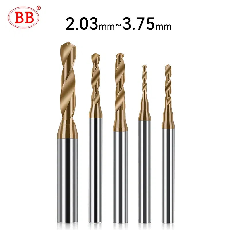 Hole Diameter: 10.9mm - BB 2.03-3.75mm Micro Drill Mini Coated Solid Carbide Bit Metal Iron Steel Hole Drilling 3xD Cutting Length D=4mm CNC Tool 1pcs