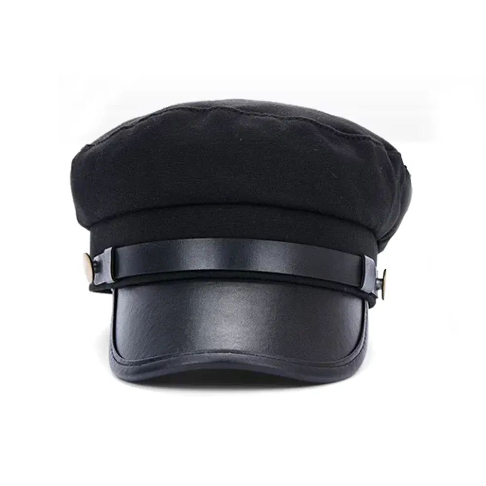 Color: Red, Hat Size: One Size - Autumn winter beret women black Retro men baker Newsboy hat Casual Spring British Classic Female Gatsby Flat Hats Military cap