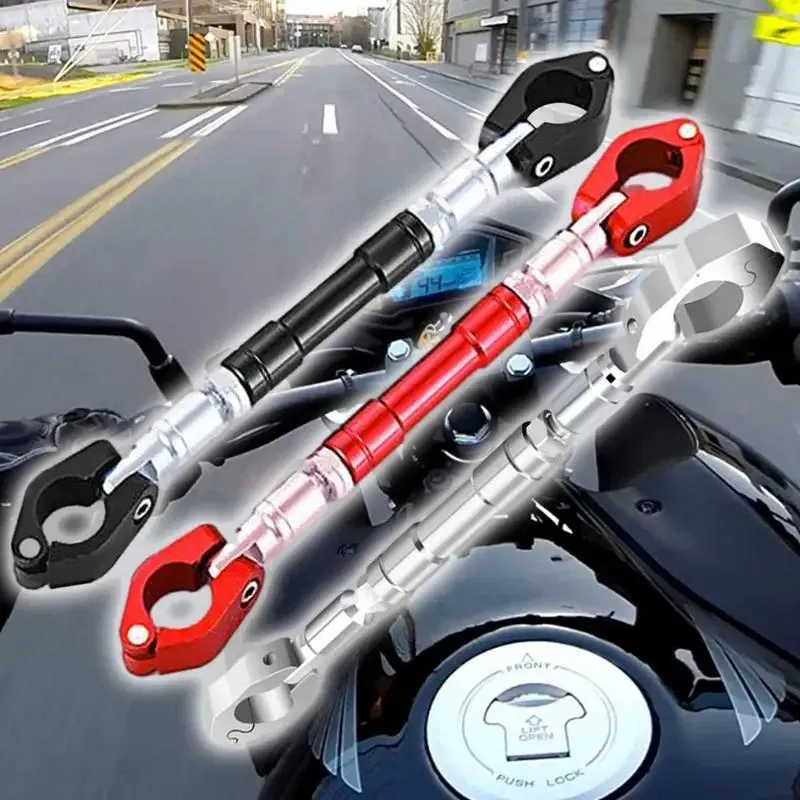 Ships From: spain, Color: Silver - Universal Motorcycle Multifunctional Bracket Balance Adjustable Bar Stand Crossbar Durable Balancing Handlebar Motorcycle