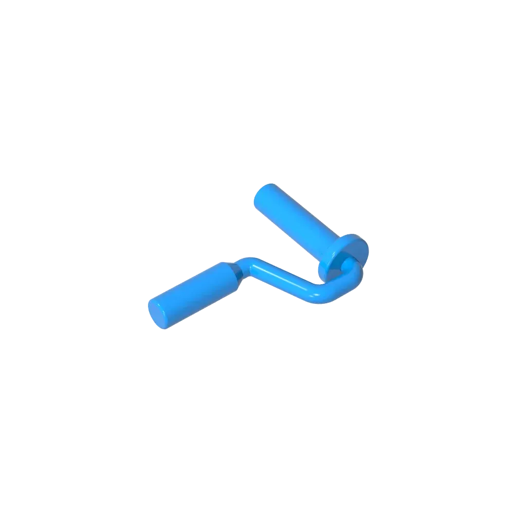 Color: green - Gobricks GDS-90263 Equipment Paint Roller Brush Handle Edge On Handle compatible with lego 12885 Assembles Building Blocks