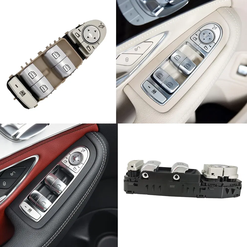 Color: WHITE, Ships From: CHINA - For Benz W205 W253 W213 Car Electric Power Master Window Switch For Mercedes C E GLC Class 2015-2021 C200 E260 E300 2059056811