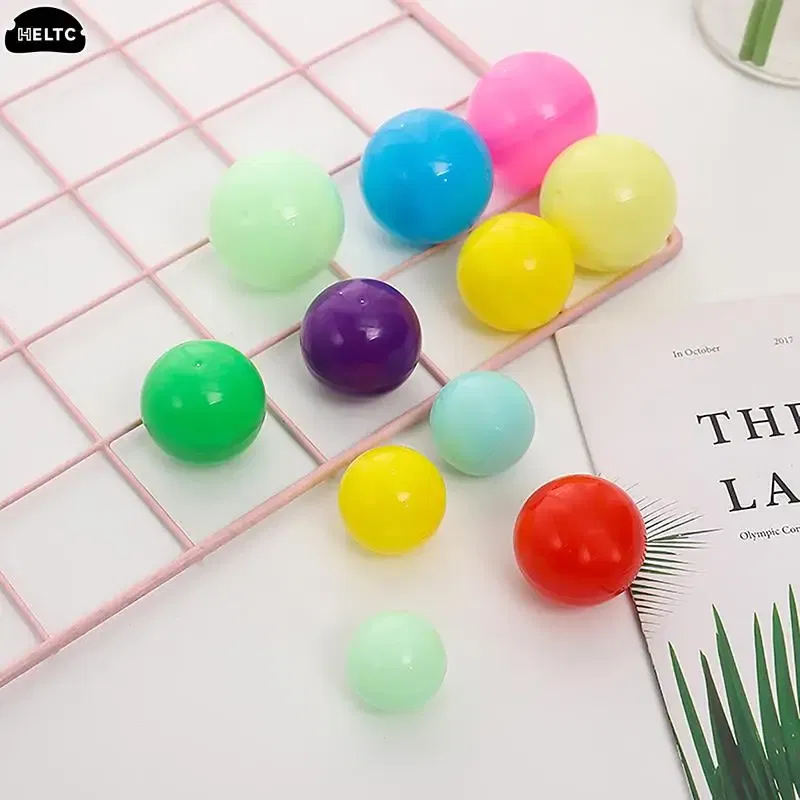 Color: Deep Sapphire - 50pc Mini 28/32MM Clear Transparency Plastic Capsule Toy Surprise Ball Tiny Container Making Things Model Gashapon toy Random
