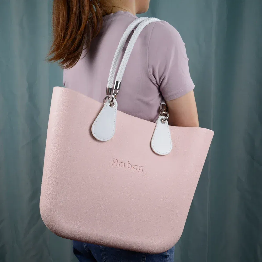 Color: Chocolate, Ships From: CHINA - New 1 pair Obag PU Woven braided leather Rope Handles straps round handlefor O Bag accessoires