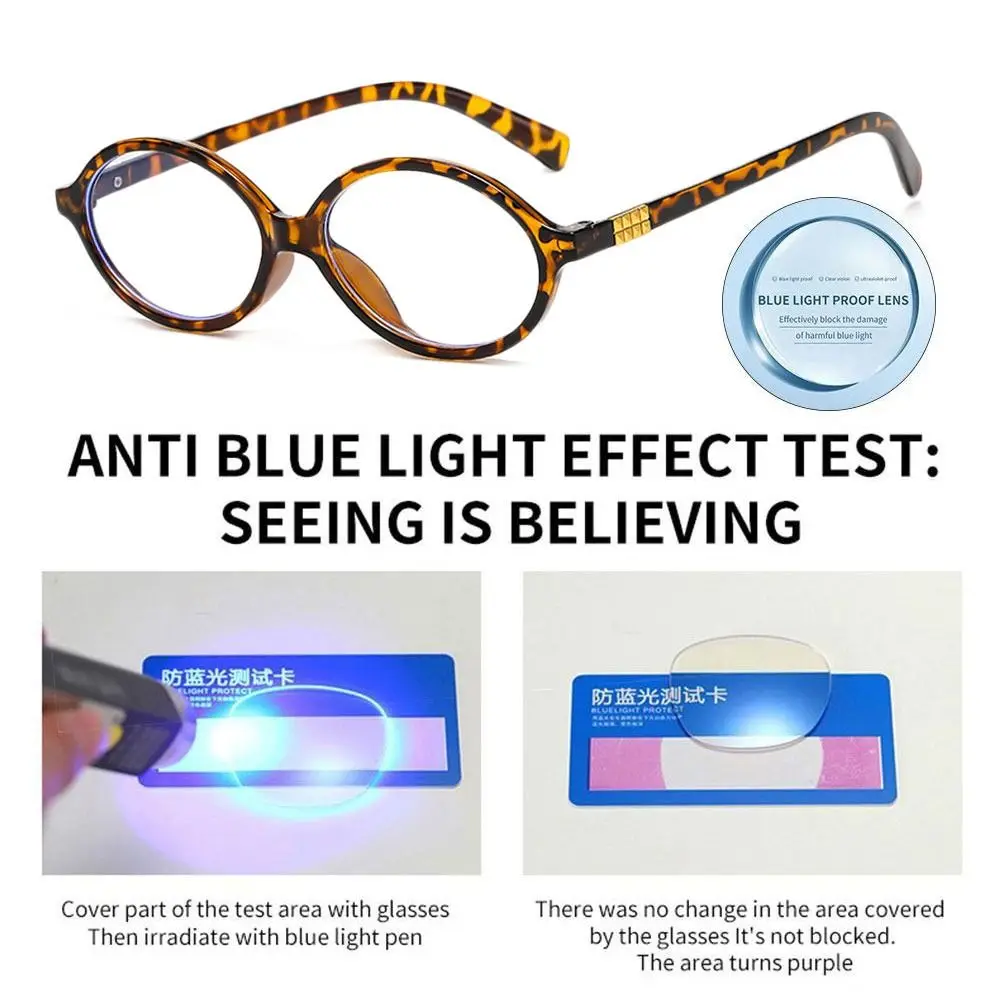 Frame Color: WHITE - Y2K Retro Oval Frame Glasses Women Female Sweet Cool Eyewear Trend Reading Computer Anti Blue Light Eyeglasses