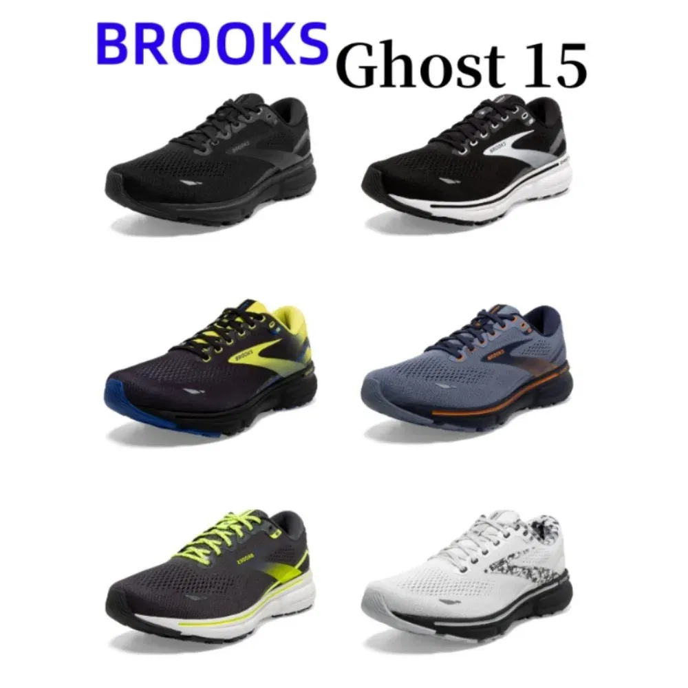 Color: GRAY, Shoe Size: 44 - Brooks Ghost 15 Neutral Running & Walking Shoe Men?™s & Women?™s Casual Sneakers Original