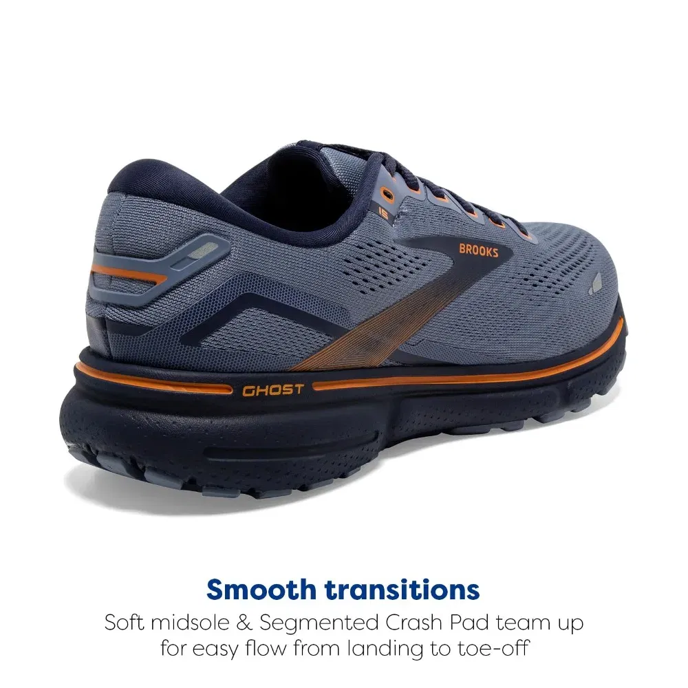 Color: GRAY, Shoe Size: 44 - Brooks Ghost 15 Neutral Running & Walking Shoe Men?™s & Women?™s Casual Sneakers Original