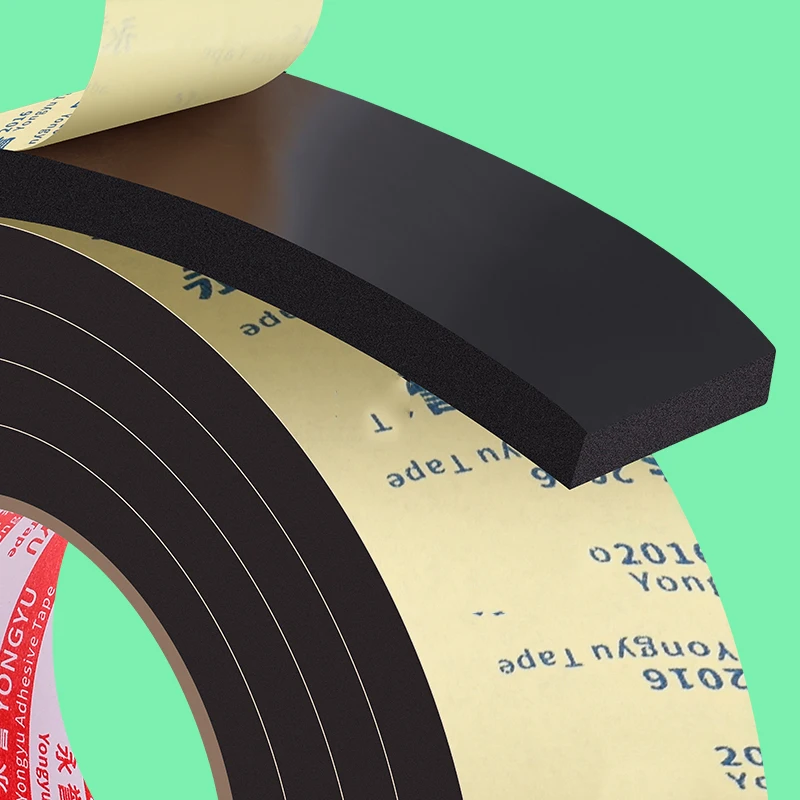 Color: black, Width: 110mm - Rubber Self Adhesive Sponge Seal Strip Single Sided Adhesive EVA Black Foam Anti-collision Seal Gasket Width10-50mm Thick 1-5mm
