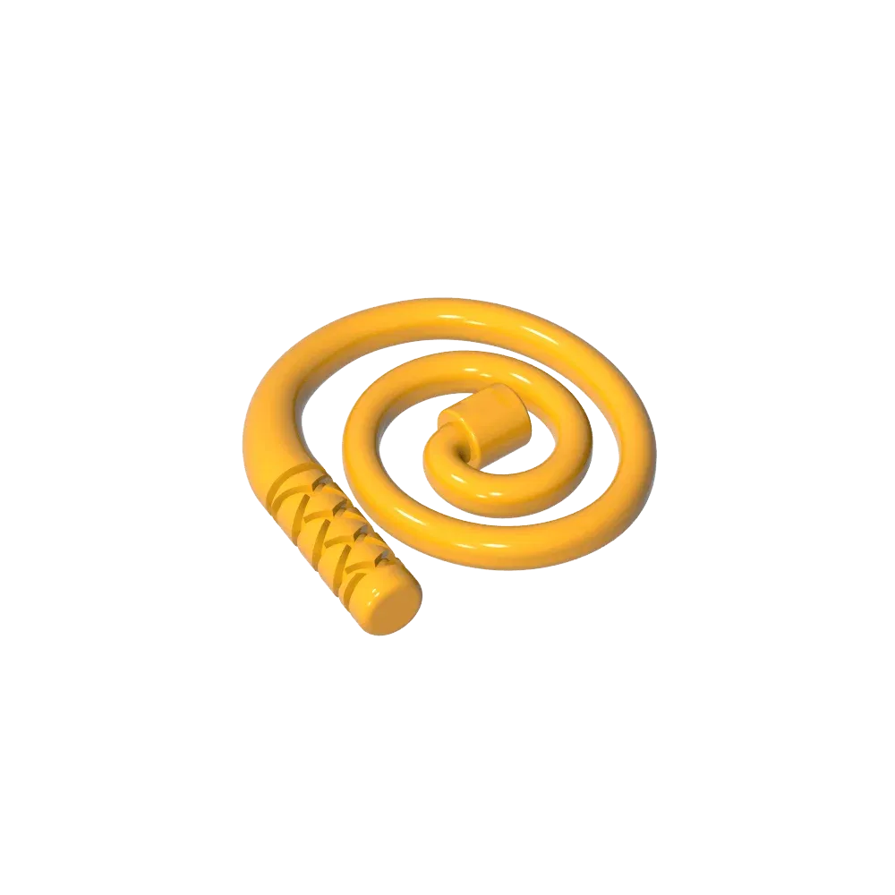 Color: light yellow - Gobricks GDS-M300 Equipment Whip [Coiled] compatible with lego 61975 Assembles Building Blocks children's toys