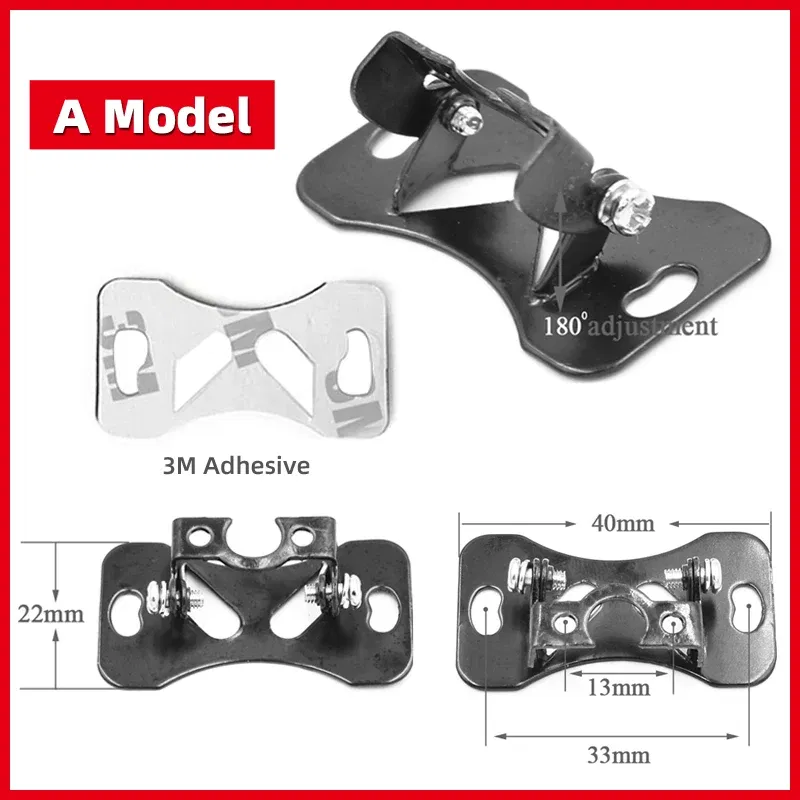 Color Name: Gold - Universal Car Rear Camera Mounting Bracket Black Stainless Steel Holder Case For DVR/Rearview/Back Up/Reserve Camera
