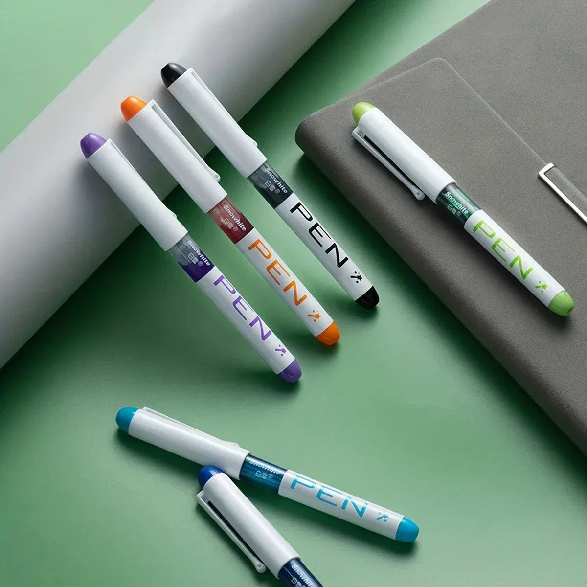 Color: Clear - 0.5mm F /0.38mm EF Extra Fine Nib Disposable Classic Fountain Pens For Writing For Student Office Painting & Creative Projects