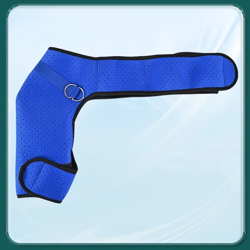 Color: Gold, Size: Small - Adjustable Shoulder Support Band Elbow Joint Clavicle Fracture Fixation Strap Pain Relief Shoulder Droop Arm Injured Guard Sling