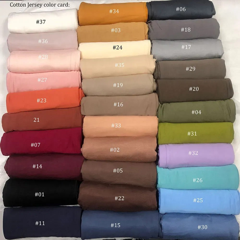 Color: WHITE - 180X85cm  Muslim Women Jersey Hijab Scarf Cotton Stretchy Premium Jersey HIjabs Soft Material Big Large Size Jersey Scarves