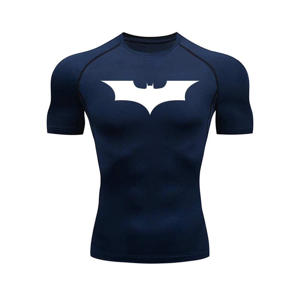 Color: GRAY, Size: L - Men's Athletic Compression Shirts Athletic Quick Dry Breathable Rash Guard Athletic Tight Workout Tops Summer Men