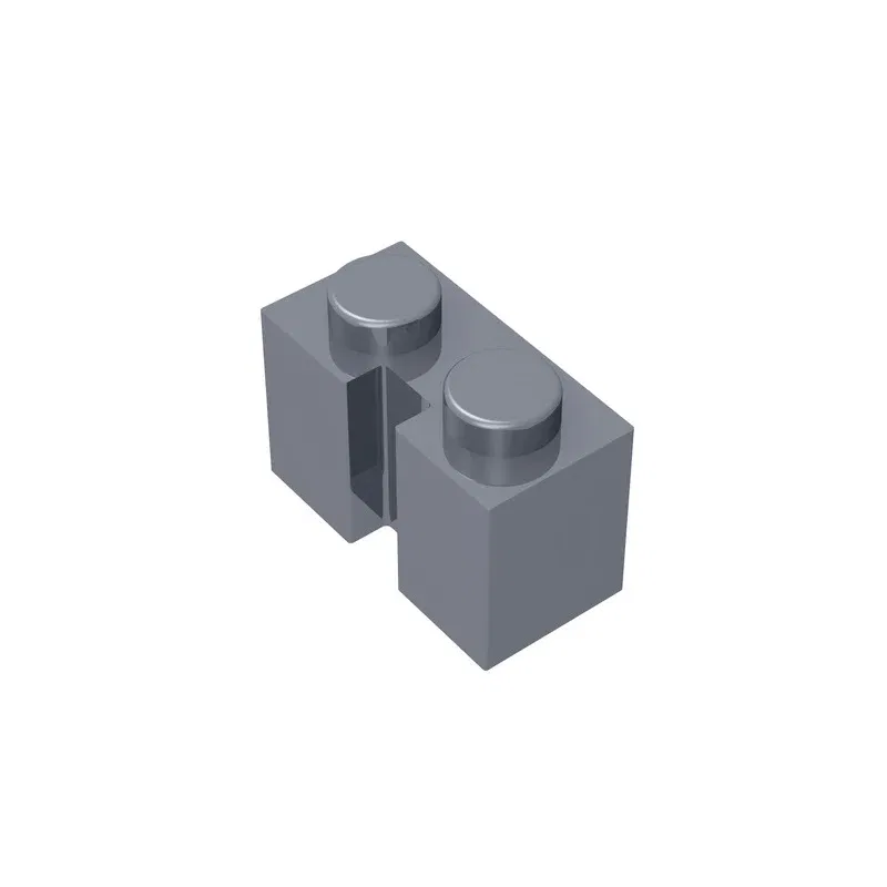 Color: PURPLE - Gobricks GDS-798 BRICK 1X2 W. GROOVE compatible with lego 4216 children's toys Assembles Building Blocks Technical